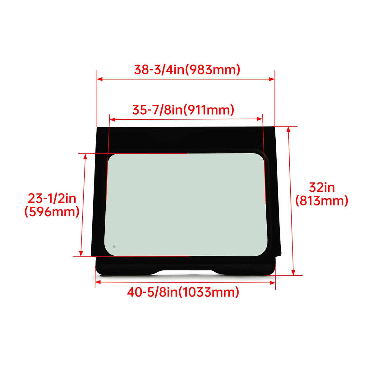 Full Glass Windshield with Aluminum Frame for Polaris RZR Pro XP (2020–2024)