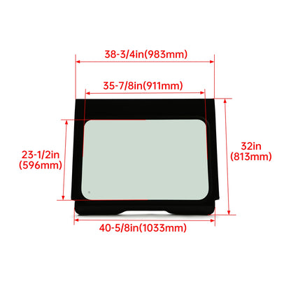 Full Glass Windshield with Aluminum Frame for Polaris RZR Pro XP (2020–2024)