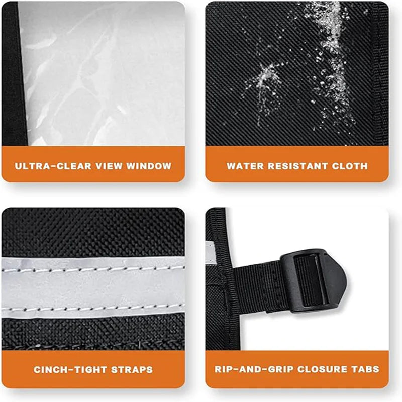Soft Rear Windshield Wind and Mud Cover for Polaris RZR XP 1000 & RZR XP Turbo