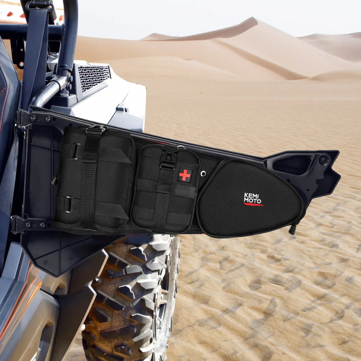 1680D Side Storage Bags with Removable Knee Pads for Polaris RZR XP 1000, RZR XP Turbo & RZR 900