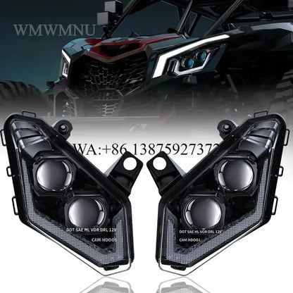 120W LED Headlight Assembly for Can-Am Maverick X3 (2017–2025)