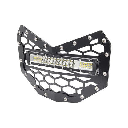 Stainless Front Grille with LED Light Bar for Can-Am Maverick X3 (2017–2026)