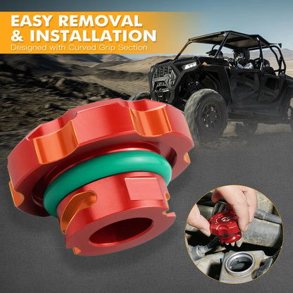 NICECNC Billet Aluminum Oil Fill Cap for Polaris RZR XP 1000, RZR XP Turbo & More