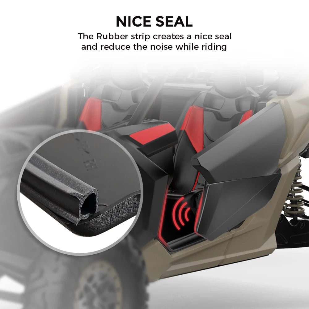 2-Door Lower Door Panels with Metal Frame for Can-Am Maverick X3 (2017–2025)