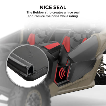 2-Door Lower Door Panels with Metal Frame for Can-Am Maverick X3 (2017–2025)