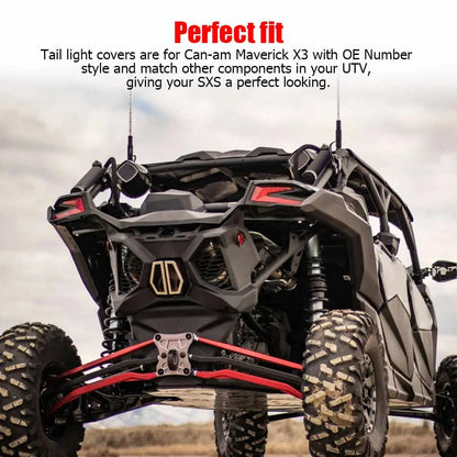 ABS Rear Brake Taillight Covers (Pair) for Can-Am Maverick X3 (2021–2025)