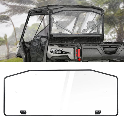 UV-Resistant Clear Hard Rear Windshield for Can-Am Defender (2016–2026)