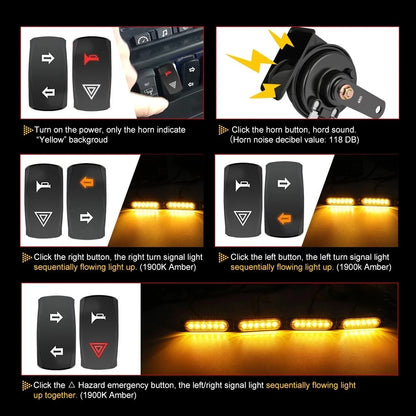 Plug and Play Turn Signal and Horn Street Legal Kit for Polaris RZR Pro XP (2020–2026)