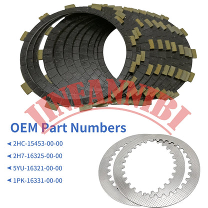 Clutch Friction and Steel Plates Kit for Yamaha YXZ1000R (2016–2024)