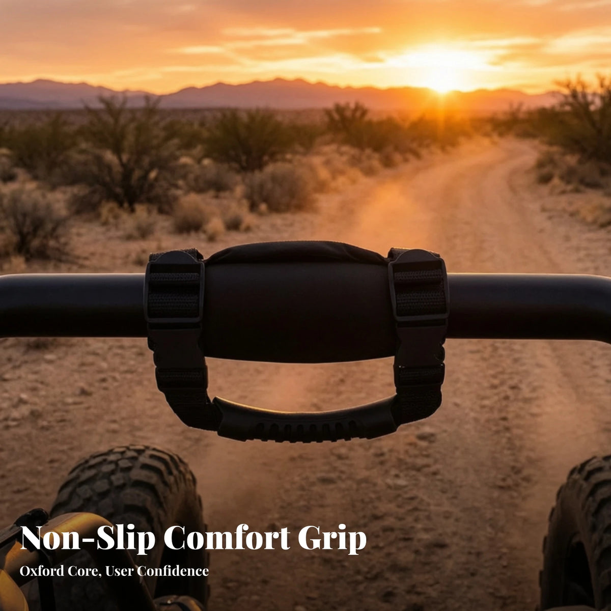 Padded Roll Cage Grab Handle with Adjustable Straps for UTV & SXS