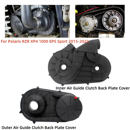 Inner and Outer Clutch Air Guide Back Plate Covers for Polaris RZR XP 1000 & General