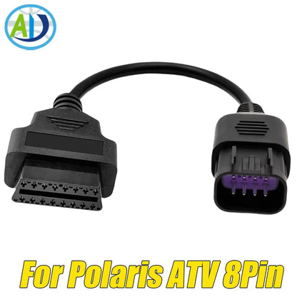 OBD2 Diagnostic Adapter Cable, 6-Pin & 8-Pin for UTV & SXS