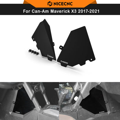 NICECNC Aluminum Center Console Cover Plate for Can-Am Maverick X3 (2017–2021)