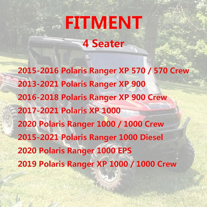 Hard Plastic Roof Panel for Polaris Ranger 570, Ranger XP 900 & Ranger 1000