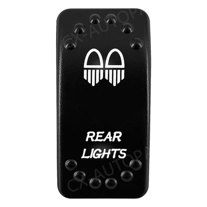 Waterproof Backlit Rocker Switch, 20A 12V for UTV & SXS