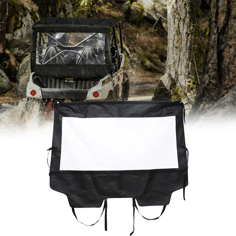 Soft PVC Rear Windshield, Waterproof for Kawasaki Teryx4 (2013–2023)