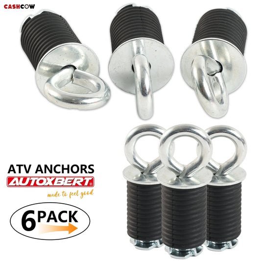 Lock-Style Cargo Tie-Down Anchors (6-Pack) for Polaris Ranger 570, Ranger 1000 & More