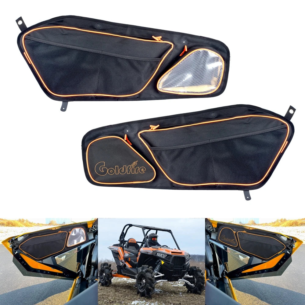 1680D Door Storage Bags with Removable Knee Pads for Polaris RZR Pro XP (2020–2022)