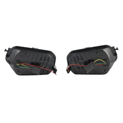 Black LED Headlights with Halo Rings for Polaris RZR 900 (2015–2020)
