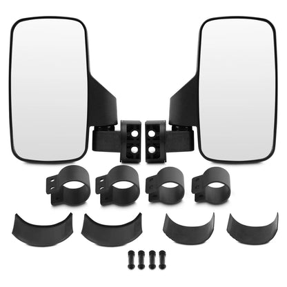 Rearview Side Mirrors with 1.75–2 Inch Clamps (Pair) for UTV & SXS