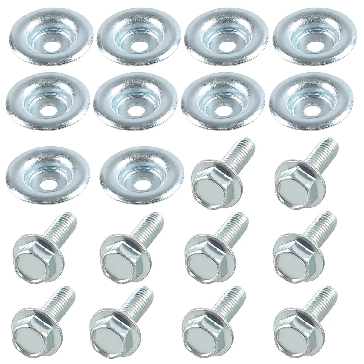 Skid Plate Washer & Bolt Kit (10-Piece) for Polaris RZR XP 1000, RZR XP Turbo & More