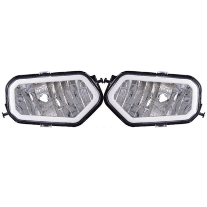 LED Headlights with Halo Ring (Pair) for Polaris RZR 570 & RZR XP 1000