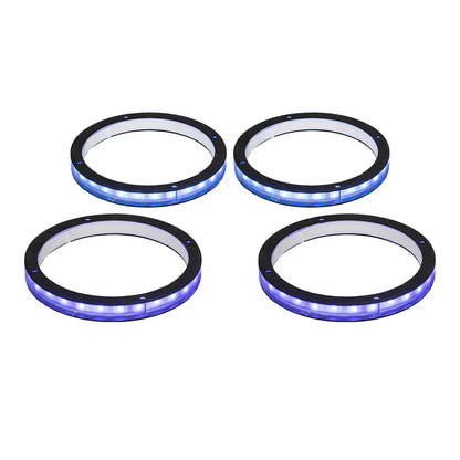 6.5-Inch RGB Chasing LED Speaker Ring Lights (Set of 4) for UTV & SXS