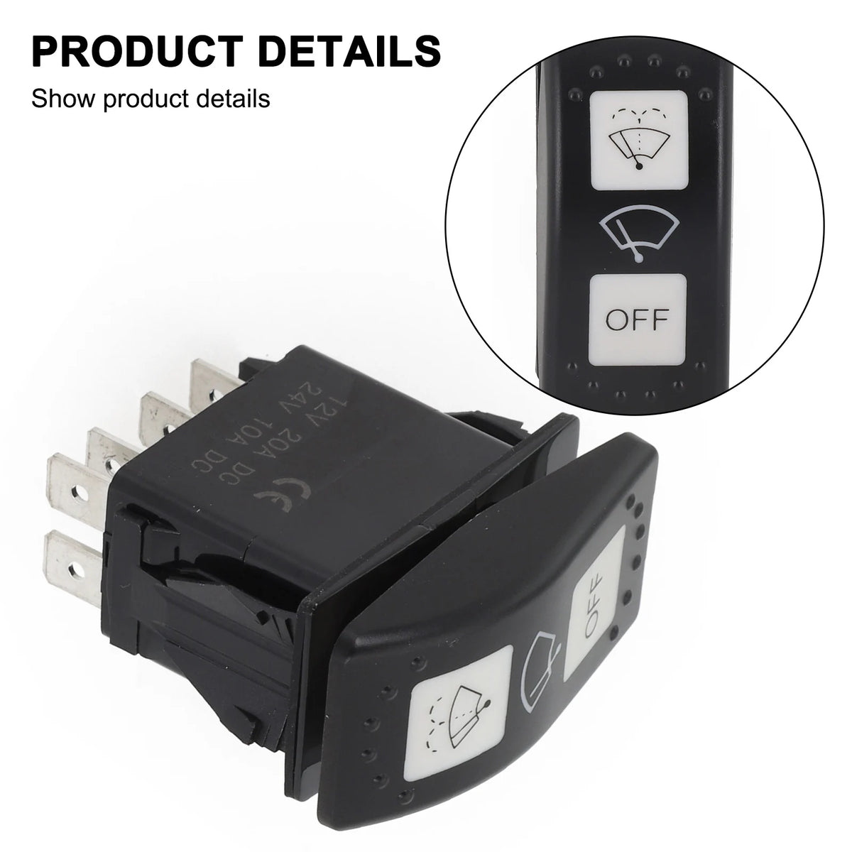 Windshield Wiper Control Switch for Can-Am Defender (2016–2026)