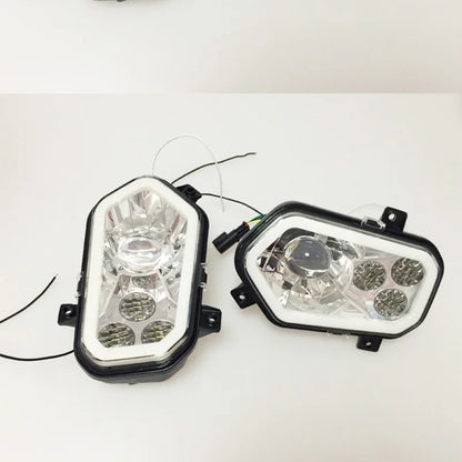 High/Low Beam LED Headlight with Halo Ring for Polaris Ranger XP 900 (2013)