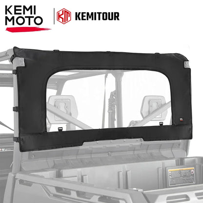 KEMIMOTO PVC Soft Rear Dust Windshield for Can-Am Defender (2016–2026)