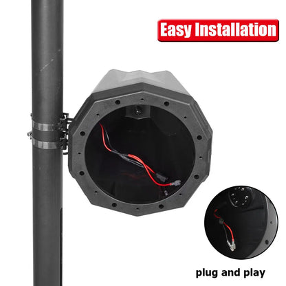 8-Inch Roll Bar Speaker Enclosure, 1.5–2 Inch Clamps for UTV & SXS