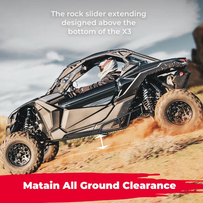 Nerf Bars Rock Sliders, 2-Door for Can-Am Maverick X3 (2017–2025)