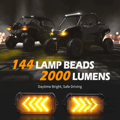 Street-Legal Turn Signal Kit with Horn and Rocker Switch for UTV & SXS