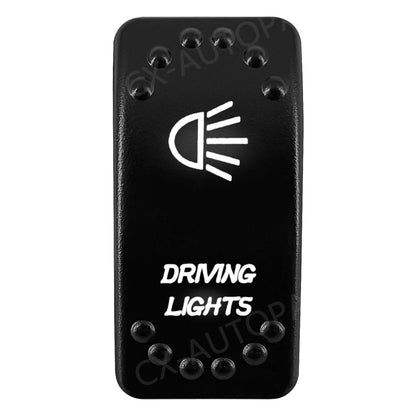 Waterproof Backlit Rocker Switch, 20A 12V for UTV & SXS