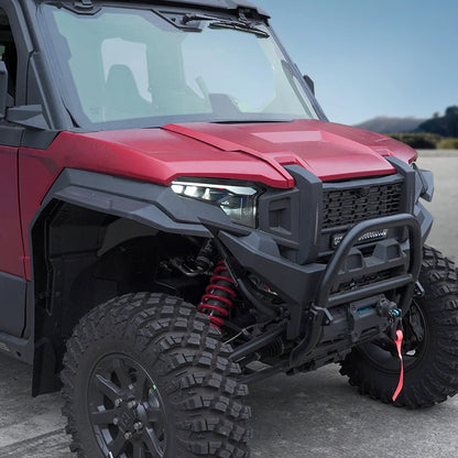 Black LED Headlights with White Accent and Amber Turn Signals for Polaris Xpedition (2024–2026)