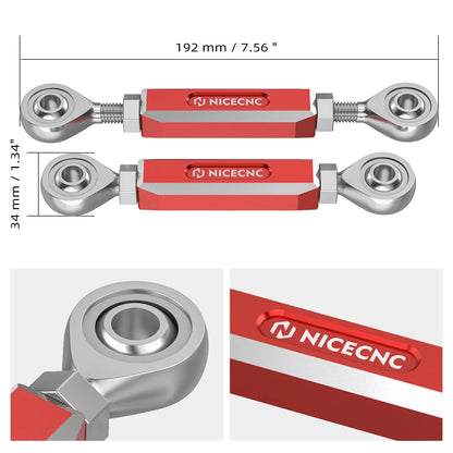NICECNC Front Sway Bar Link Kit for Polaris RZR XP Turbo, RZR XP 1000 & More