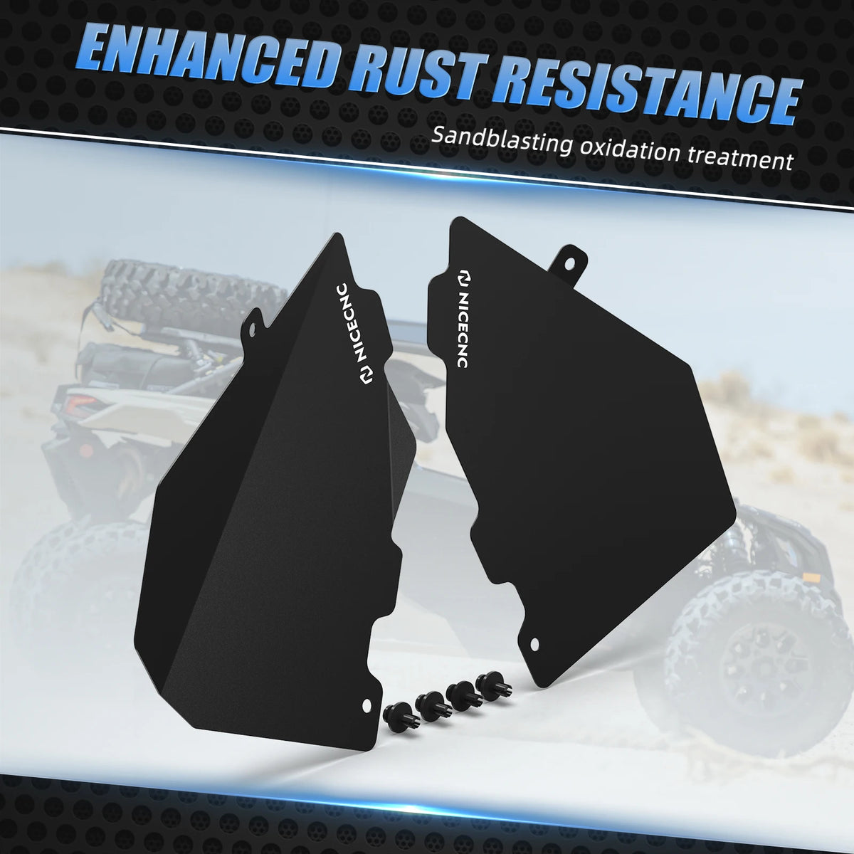 NICECNC Aluminum Center Console Cover Plate for Can-Am Maverick X3 (2017–2021)