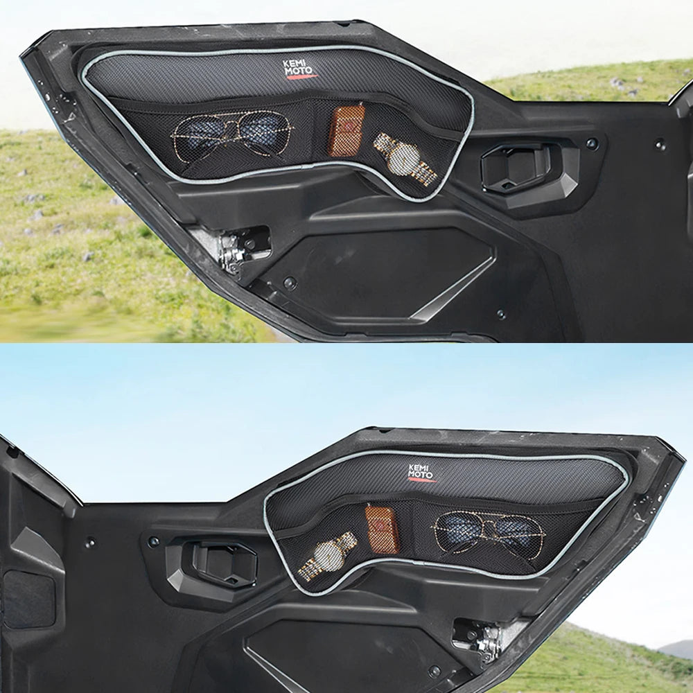 KEMIMOTO Front Upper Door Storage Bags for Polaris General (2016–2026)