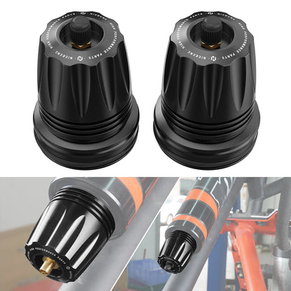 2.5-Inch Shock Reservoir End Cap with Schrader Valve for UTV & SXS