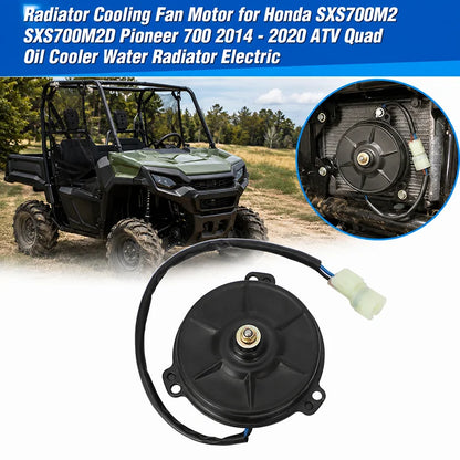 Radiator Cooling Fan Motor Assembly for Honda Pioneer 700 (2014–2020)