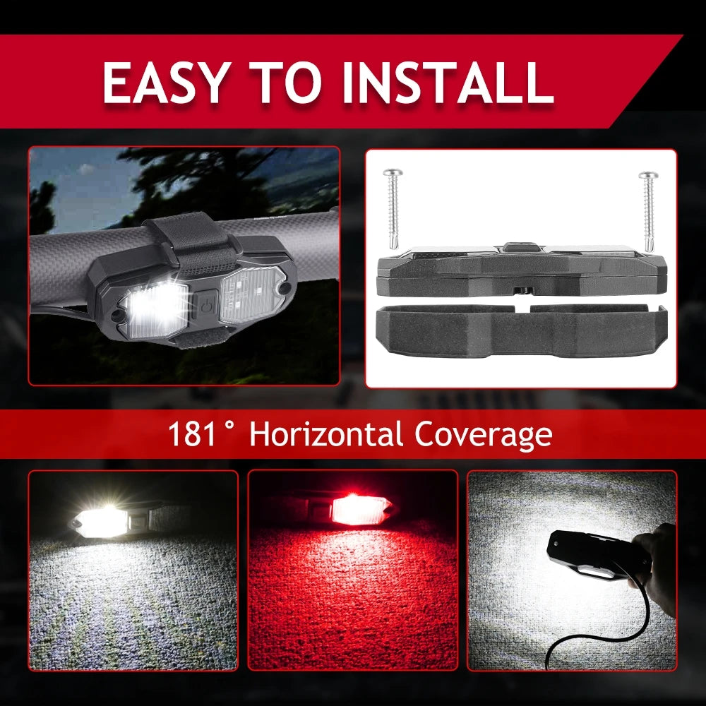 12V LED Interior Dome Light with Roll Bar Mount for UTV & SXS