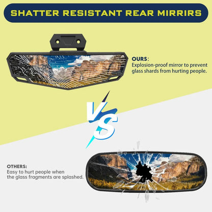 HD Convex Race Center Rearview Mirror for Polaris RZR Pro XP & RZR Pro R