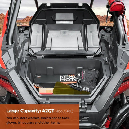 Rear Cargo Gear Box with Lockable Latches for Polaris RZR Pro XP & RZR Turbo R