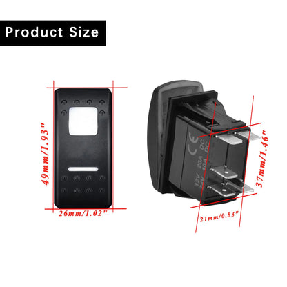 Front/Rear Lights Rocker Switch, White LED for Can-Am Maverick X3 & Commander