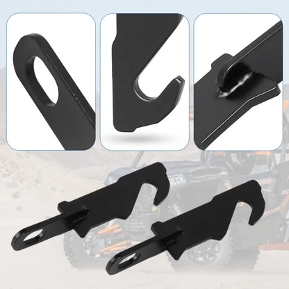 Door Latch Vent Extenders, Black (2-Pack) for Polaris RZR XP 1000 & RZR XP Turbo