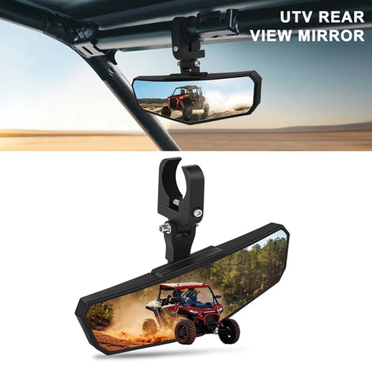 Center Rear View Mirror for 1.5–2 Inch Roll Bars for Polaris Ranger XP 1000, Ranger 570 & More