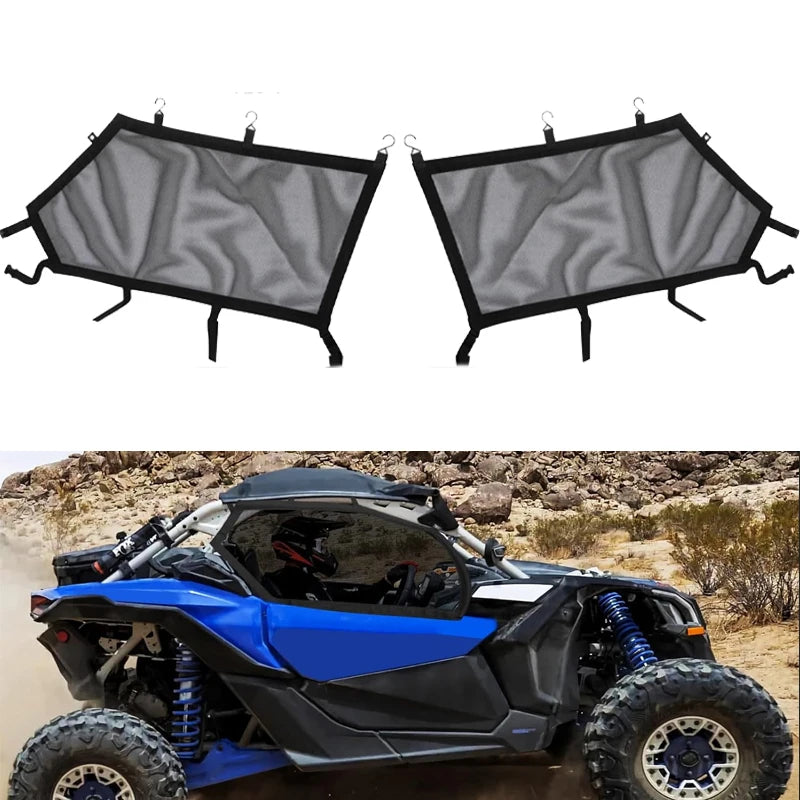 Upper Door Window Screen Nets, Left & Right for Can-Am Maverick X3 (2017–2024)
