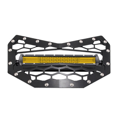 Stainless Front Grille with LED Light Bar for Can-Am Maverick X3 (2017–2026)