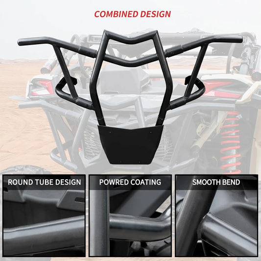 Heavy-Duty Pre-Runner Rear Bumper, Black for Can-Am Maverick X3 (2017–2026)