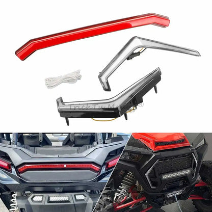 Center Tail Light and Front Fang Light Kit for Polaris RZR XP 1000 & RZR XP Turbo